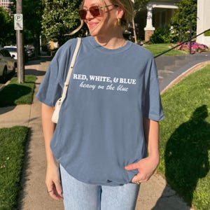 Progressive Fourth of July, USA in a Liberal Way, Anti Fourth Of July Shirt, Blue Voter Graphic Tee, Girl Power USA Shirt