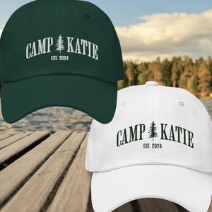 Op maat geborduurde kamp vrijgezellenfeest trucker hoeden, kamp ...