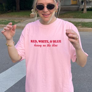Progressive Fourth of July, USA in a Liberal Way, Anti Fourth Of July Shirt, Blue Voter Graphic Tee, Girl Power USA Shirt