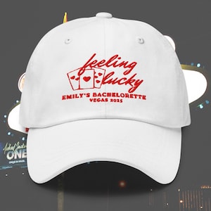 feeling lucky vegas bachelorette hat