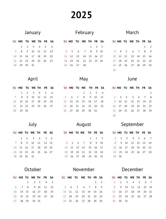 2025 Aesthetic 12 Month Planner/calender Digital Download PDF File, for ...