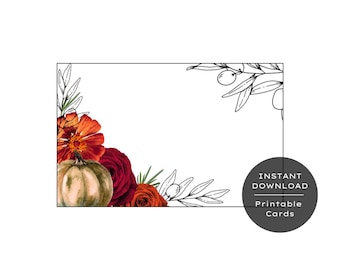 Thanksgiving Place Cards | Printable Name Card