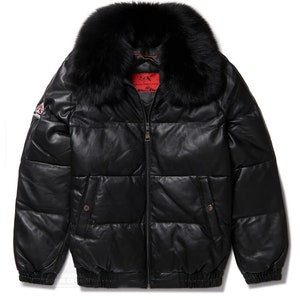 Leather bubble goose outlet