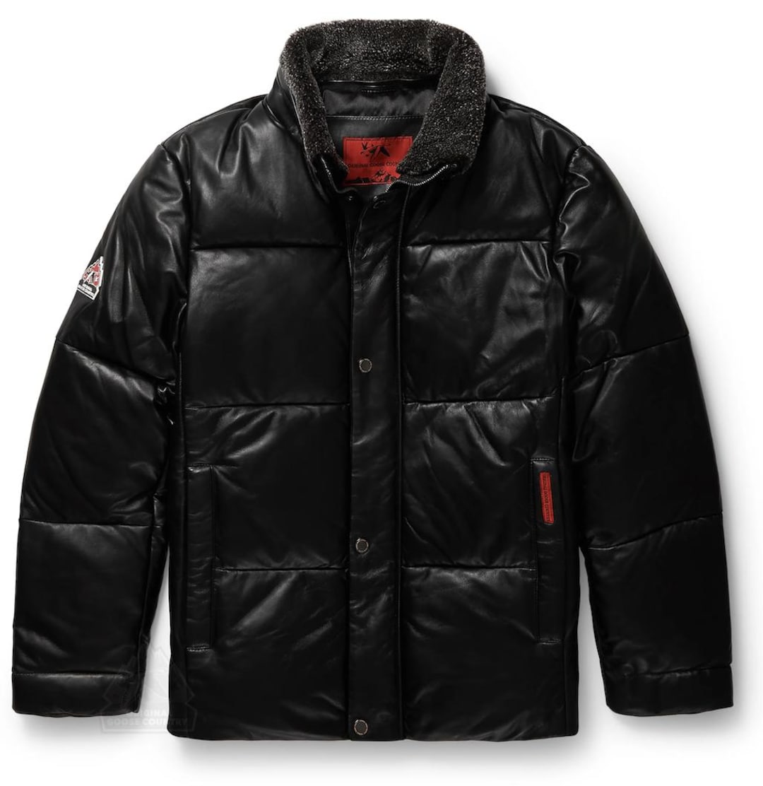 ジャケット・アウター 1980s  COUNTRY LEATHER DOWN JACKET Vintage 80s Double Goose Country Leather Down Coat | eBay