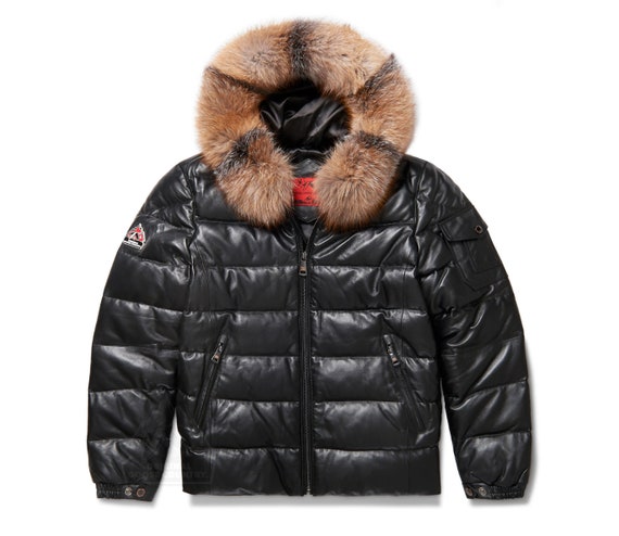 ジャケット・アウター 00s lamb oil leather coyote fur jacket Kashani Coyote Head Fur Grey Distressed Leather Jacket w