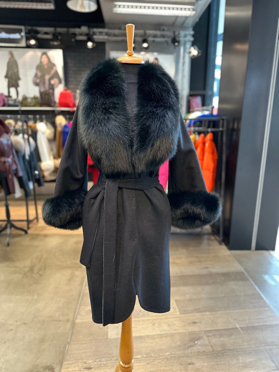 OHTORO Tangled Alpaca Coat ブラック