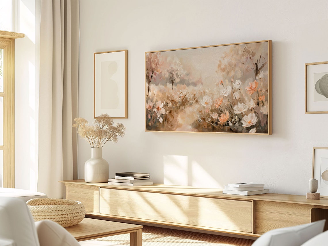 Digital Art for Frame TV Impressionist Floral Painting for Spring ...