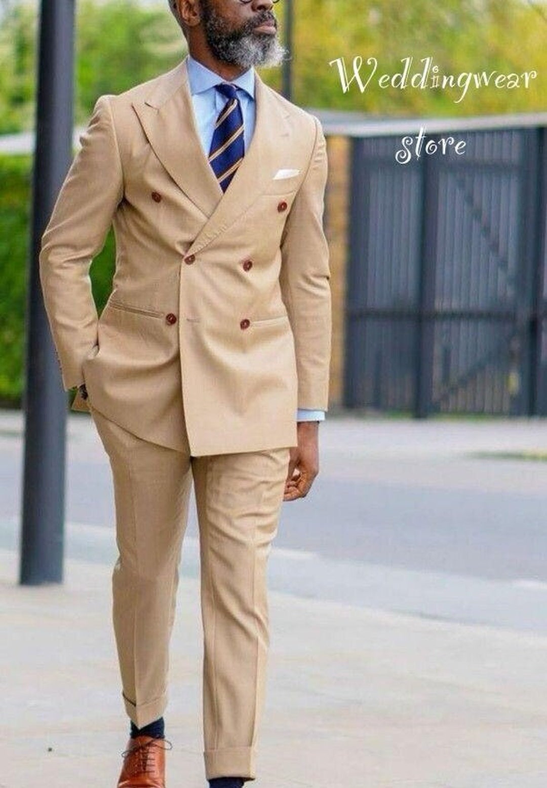 Abito Doppiopetto Beige Uomo Abito Uomo Doppiopetto Beige Principe
