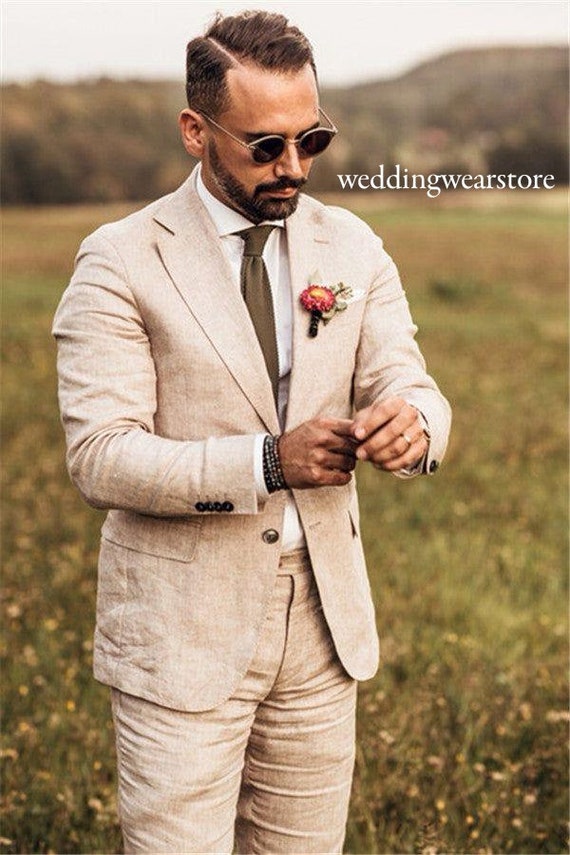 Traje color camel para hombre hotsell