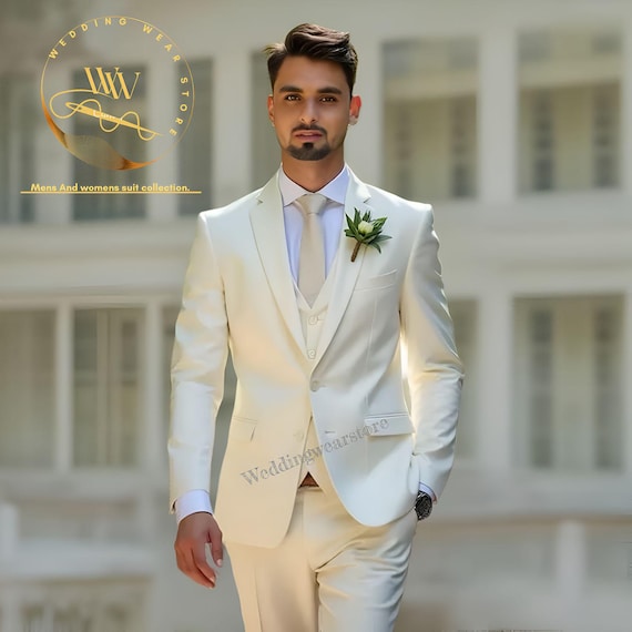slim fit dress slacks Alpha White Gold Stripe Tie main image 0
