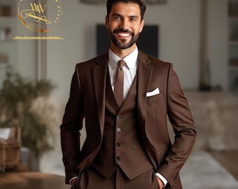 Leader of the Beauty 3 Stuks Vintage Staartjas Pakken Slim Fit Bruiloft Formeel Pak Avond Smokings voor Heren, Donkerblauw, 36chest/30waist