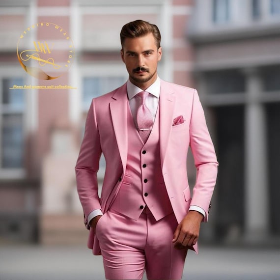 strapless open back dress Barry. Wang Barbie Pink Solid Silk Tie Handkerchief Cufflinks Set For main image 1