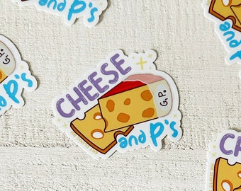 Cheese & Ps Vinyl Sticker | Labor and Delivery Nurse Sticker, Obstetrics Nurse Sticker, OBGYN Sticker, Midwife Sticker, Doula Sticker