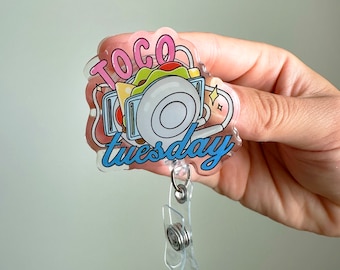 Toco Tuesday Badge Reel | Labor and Delivery Badge Reel, OB Nurse Badge Reel, Midwife Badge Reel, Doula Badge Reel, obgyn Badge