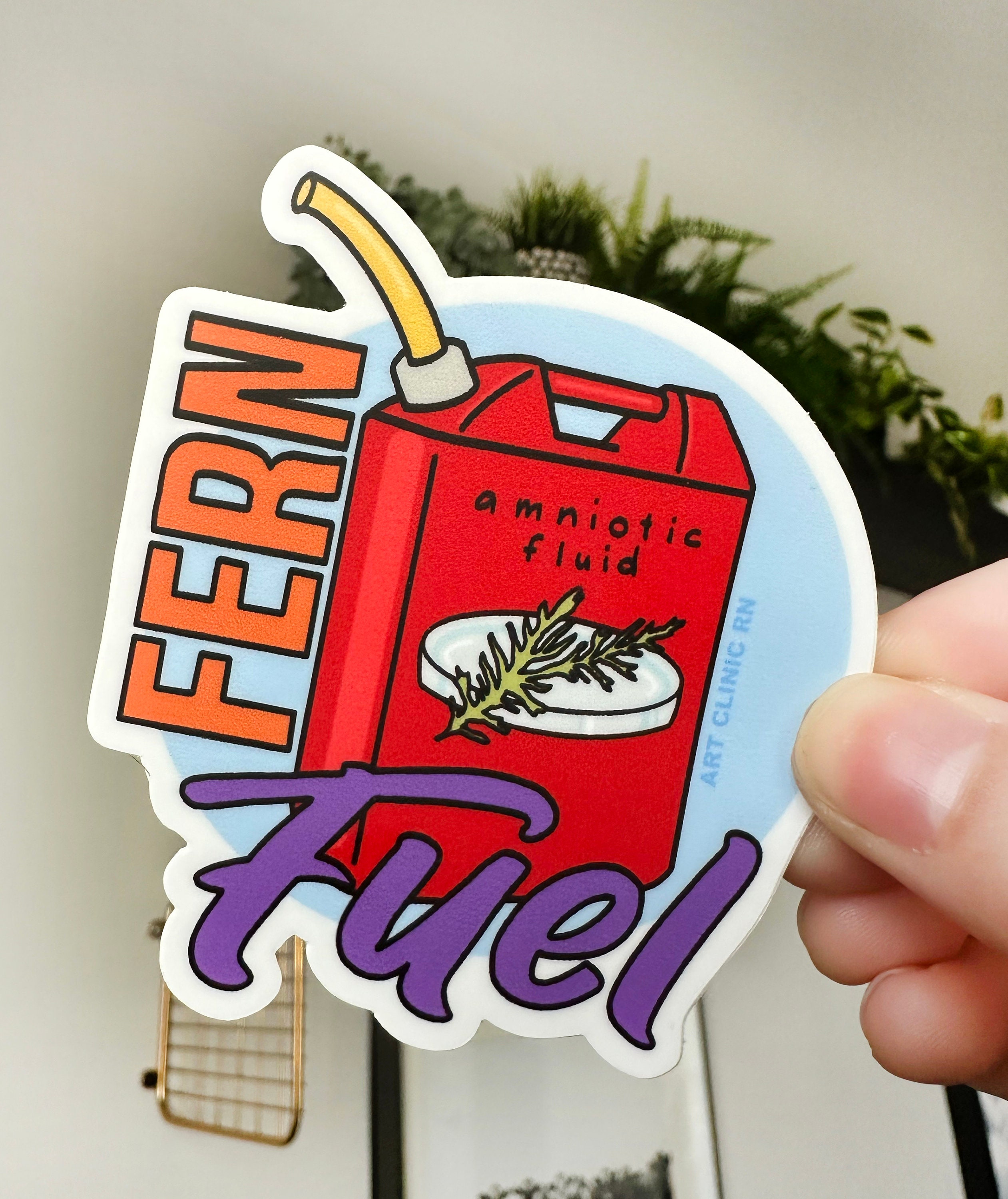 Fern Fuel Obstetrics Sticker | Stickers for L&D Nurses, Stickers for OB ...