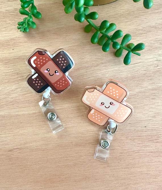 Cute BandAid Badge Reel | Medical Badge Reel, Nurse Badge Reel, Doctor Badge Reel, Badge Reels for Healthcare Workers