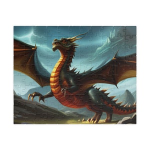 Dragon Puzzle (110, 252, 520, 1014-delig), cadeau voor Dragon Lover, puzzel, mythisch wezen puzzel, majestueuze puzzel, fantasiepuzzel