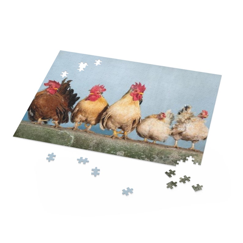 Chicken Puzzle 120, 252, 500piece, Jigsaw Puzzle, Rooster Puzzle