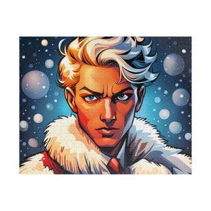 Sexy Jack Frost Puzzle (110, 252, 520, 1014-Piece), Holiday Gift, Christmas Lover, Winter Puzzle, Fantasy Puzzle, Jack Frost, Christmas