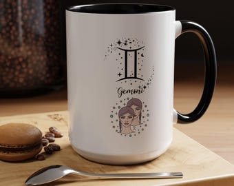 Gemini Zodiac Coffee Mug: Astrology Gift for Coffee Lovers