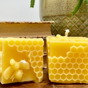 Bee & Honeycomb 100% Pure Beeswax Candle