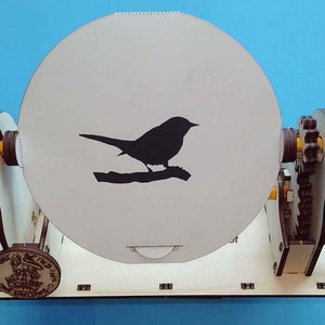 Spinning Animation kit STEM educational digital download file for laser cutting 3mm plywood