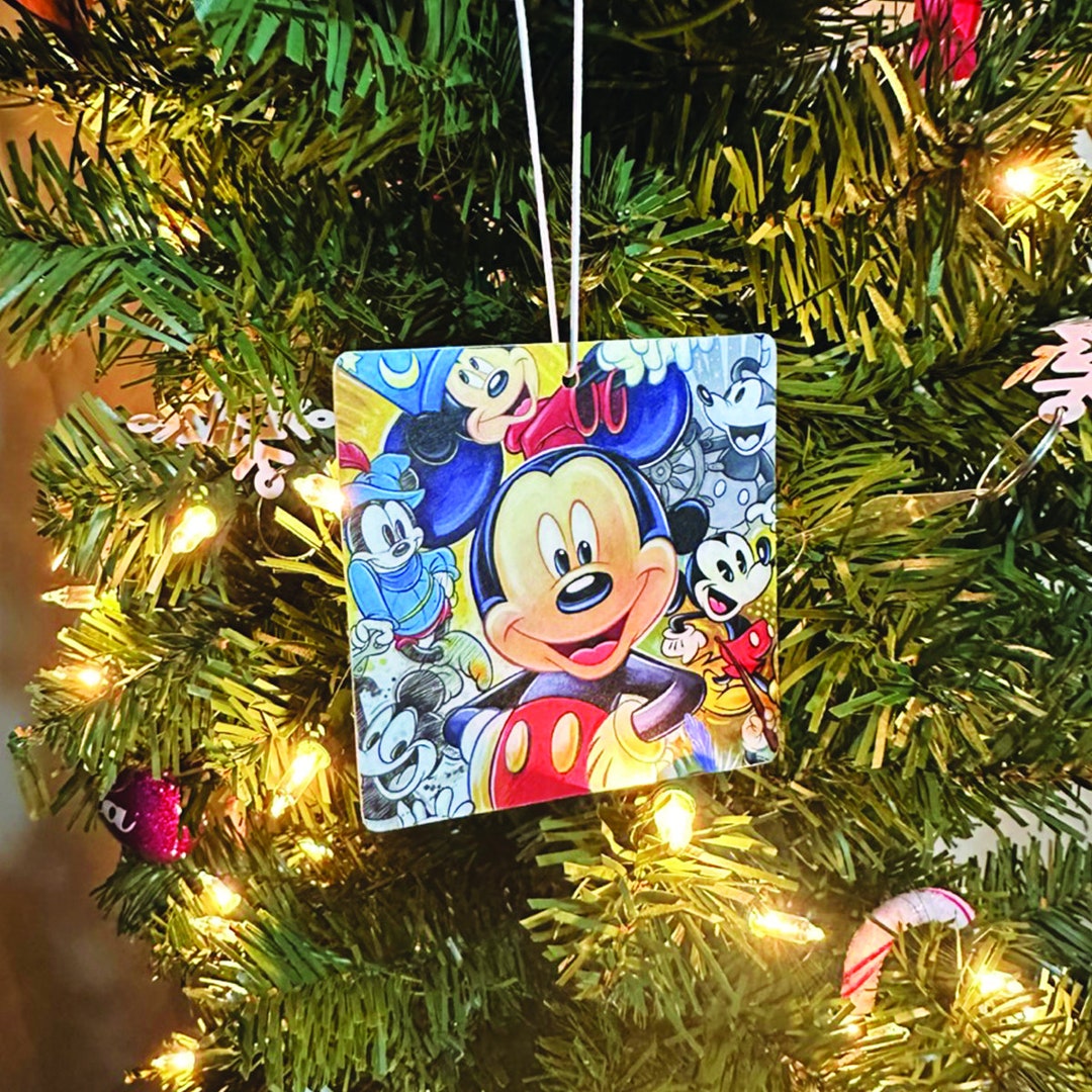 Mickey Mouse Air Freshener / Ornament Double Sided Perfect Gift Idea Etsy
