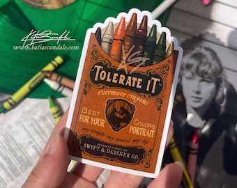 Adesivo Tolerate It | Adesivo Evermore | Adesivos à prova d'água | Adesivos de vinil | Adesivos para laptop | Adesivo
