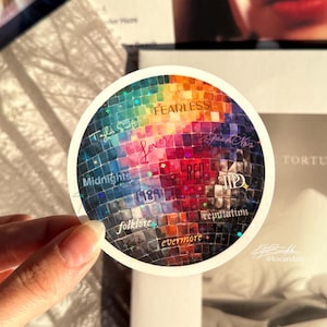Shimmering Mirrorball Sticker | Eras Stickers | Waterproof Stickers | Vinyl Stickers | Laptop Stickers | TTPD Sticker
