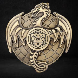Dragon Dice Spinner Metal Spinner RPG Dice Tool Fidget Toy DND Fidget Fantasy Dice Gamer Accessory