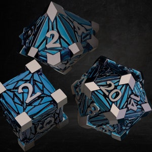 RPG Dice / Polyhedral dice / D20 D12 D10 D100 D8 D6 D4 / Solid Metal Dice / Dungeons and Dragons /  Colorful DnD Dice, D&D / Gamer Gifts
