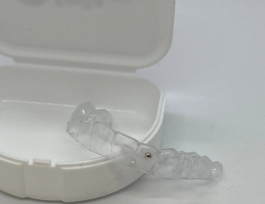 Great Fitting Retainer With Diamonds Customization or Logo.1 Top or