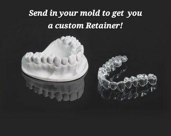 Toller Beschlag Retainer 1 Aus Ihrer Mundform. Senden Sie uns Ihre Abform zu, um Ihren Retainer kostengünstig anfertigen zu lassen und erhalten Sie diese zurück.