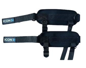 Resistance Machine Ankle Straps: Padded, Adjustable Leg Workout