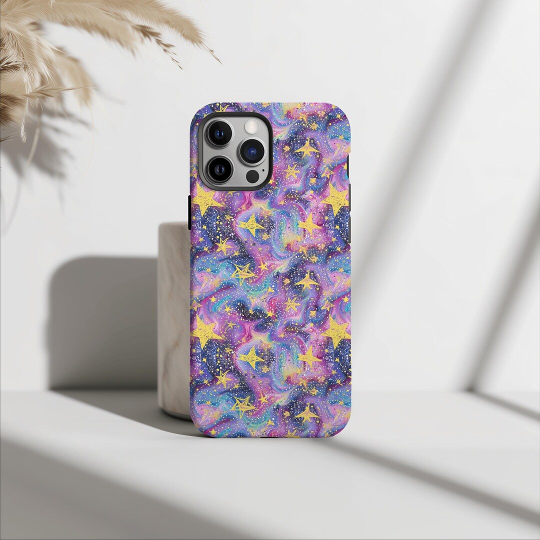 Glitter Sparkle Stars Holographic Phone Case, Celestial Aesthetic ...
