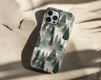 Misty Forest Phone Case, Forest Hiking, Trendy Phone Case, iPhone 15 14 13 12 11 Pro Max 8 Plus X, Samsung Galaxy S23 S22 S20 Ultra