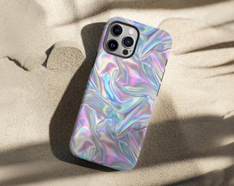 Holographic Phone Case, Shimmer Case, Trendy Phone Case, iPhone 15 14 13 12 11 Pro Max 8 Plus X, Samsung Galaxy S23 S22 S20 Ultra