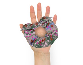 Floral Recycled Scrunchie