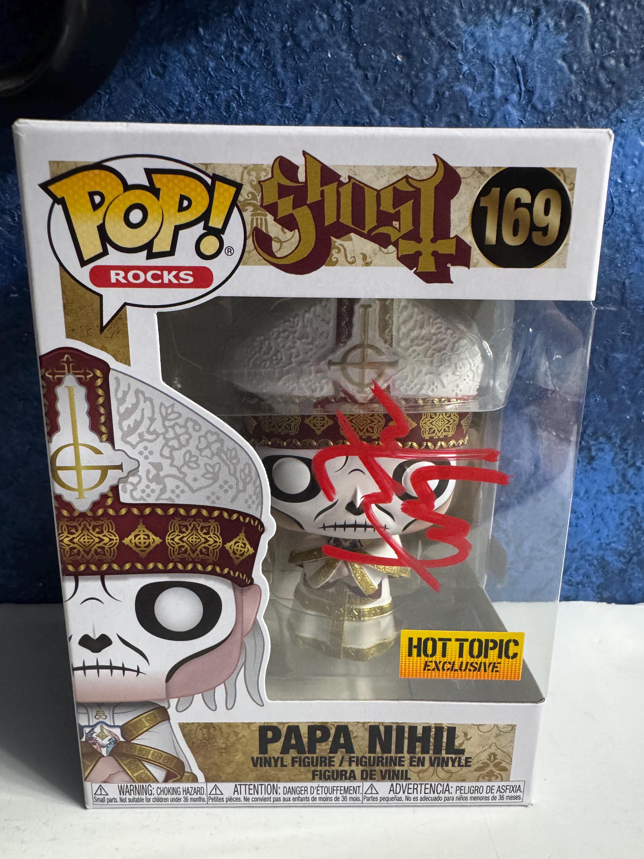 Funko Pop! GHOST - Papa Nihil #169 Signed by Tobias Forge