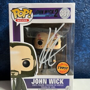Funko Pop! John Wick Chapter CHASE #387 Signed by Keanu Reeves