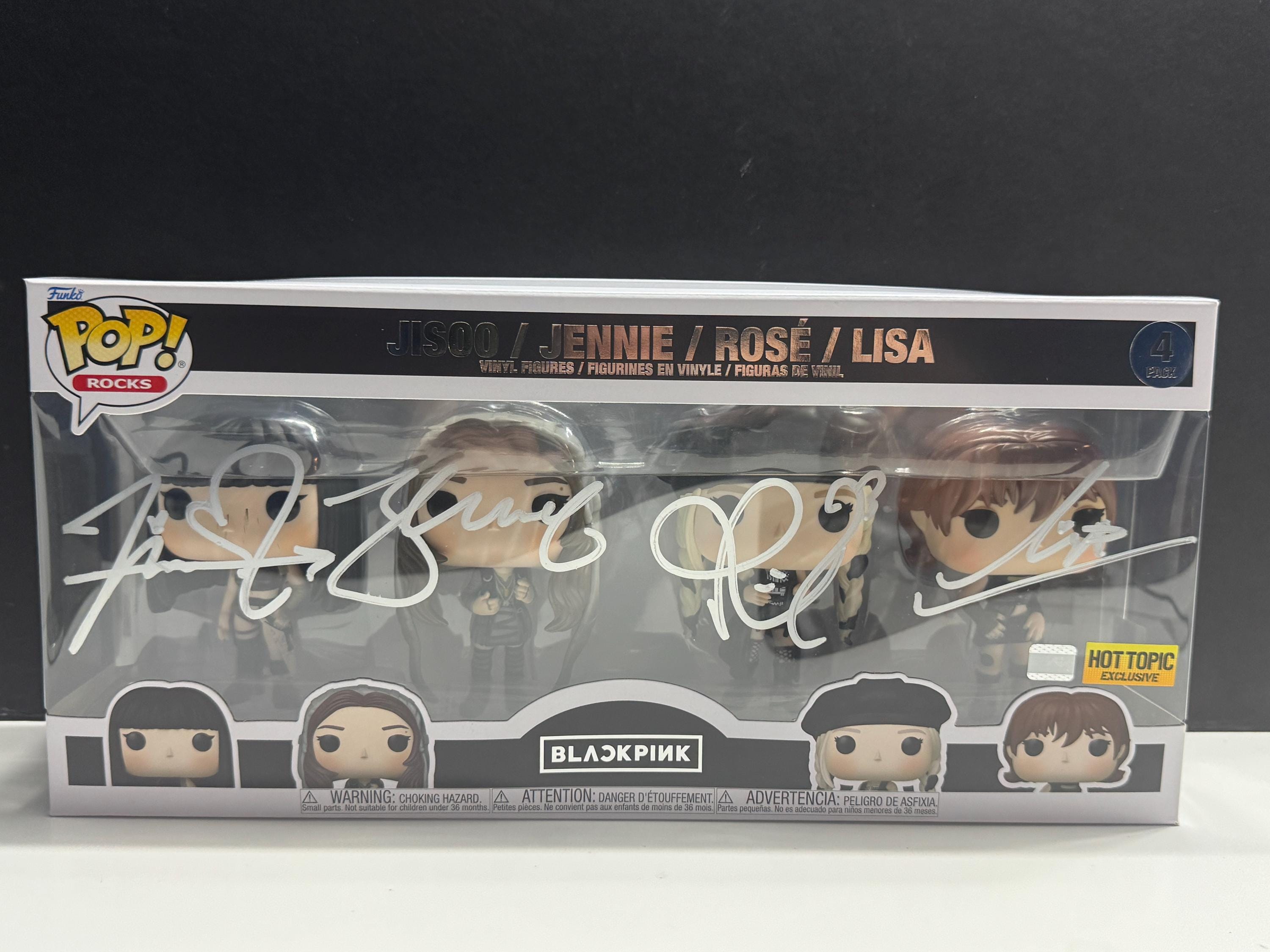 Funko Pop! BLACK PINK #4pk Signed by Jisoo,jennie,rose, & Lisa