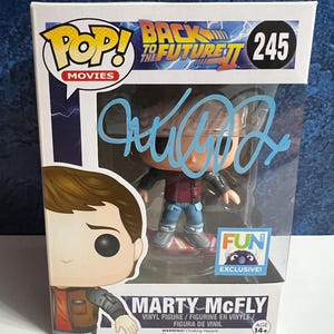 Funko Pop BACK to the FUTURE Marty Mcfly 49 Signed by Michael J Fox COA Authenticated Free Protector Free Shipping Etsy Canada