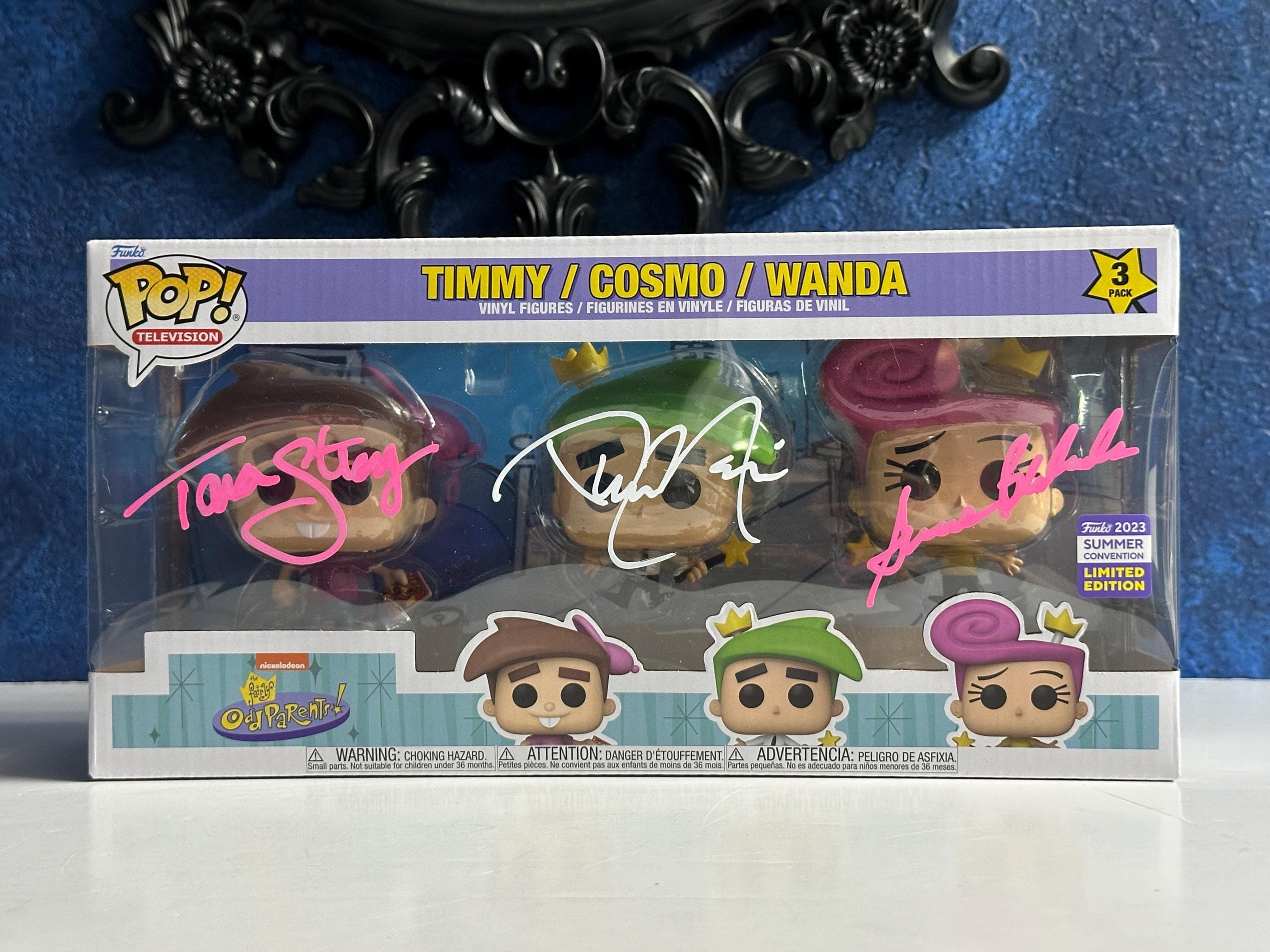 Funko Pop! FAIRLY ODD PARENTS #3pk Signed by Daran Norris, Tara
