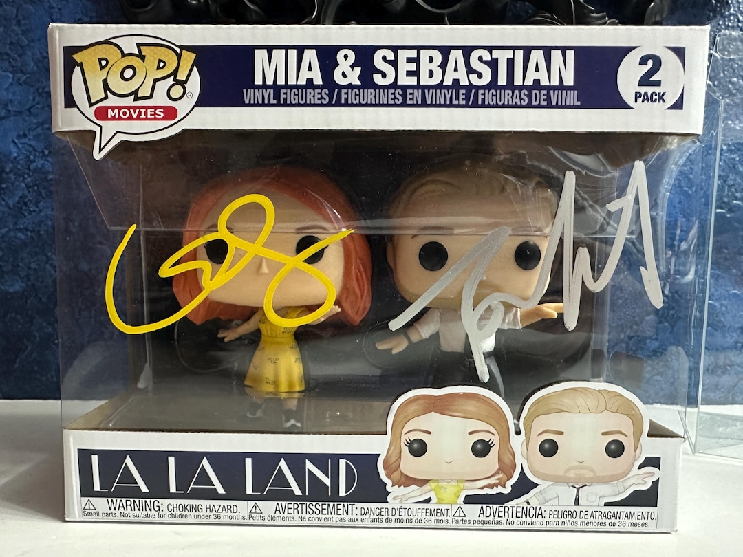 Funko Pop! La La Land - Mia & Sebastian #2pack Signed by Emma