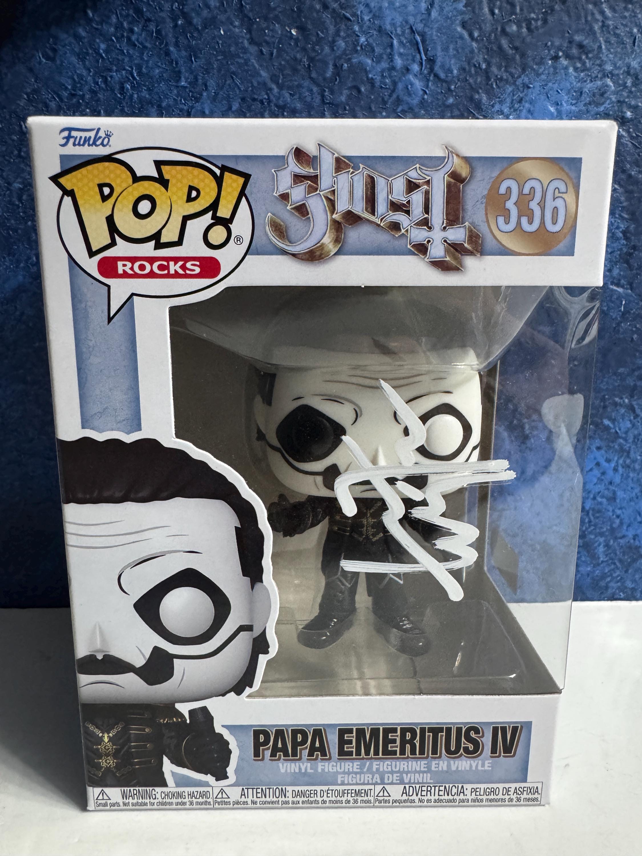 【TOBIAS FORGE直筆サイン入り】限定Funko POP! Ghost Tobias Forge Ghost Signed Funko Pop Papa Emeritus II #125