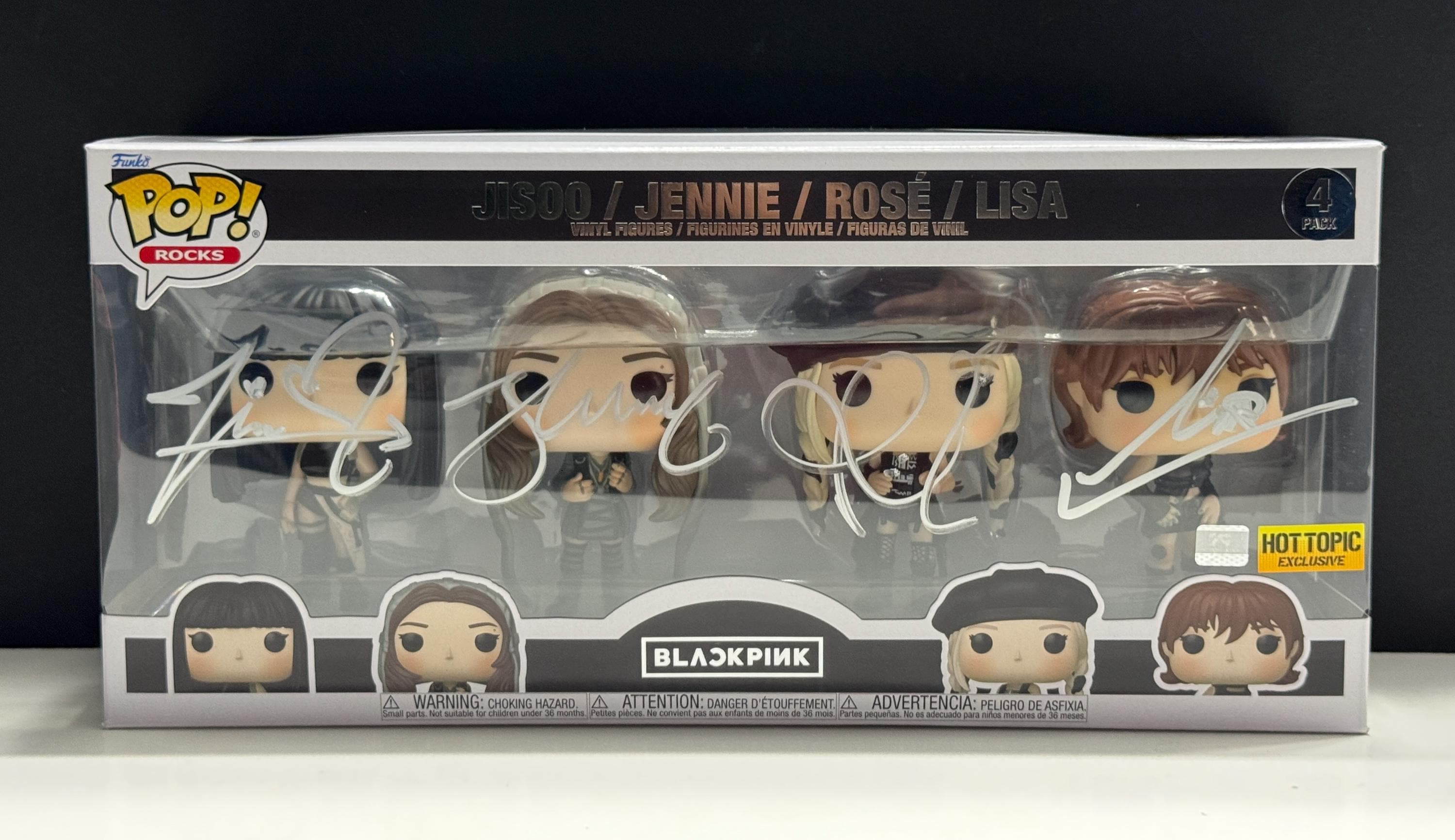 Funko Pop! BLACK PINK #4pk Signed by Jisoo,jennie,rose, & Lisa