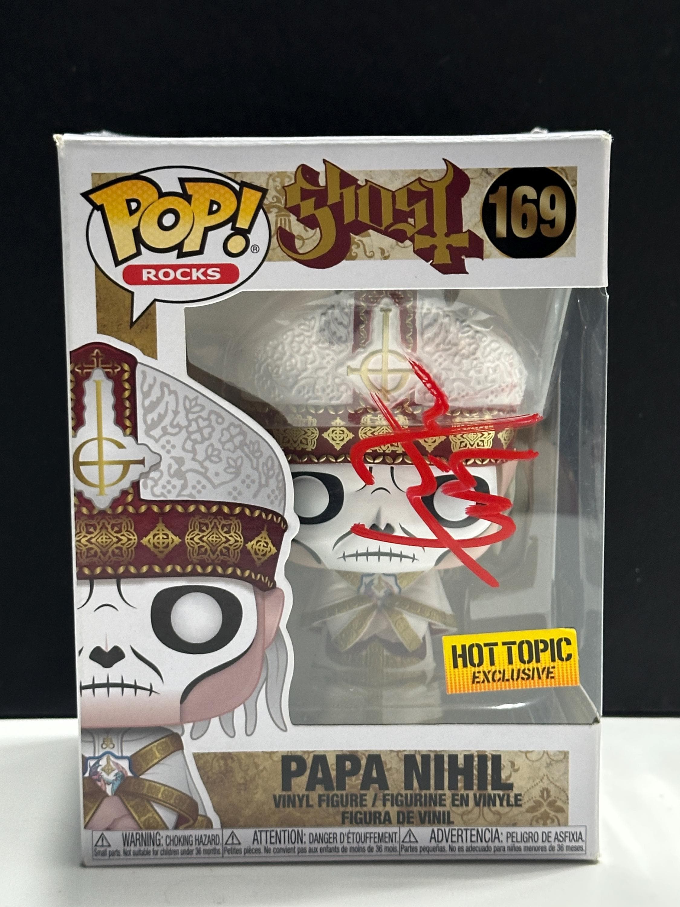 Funko Pop! GHOST - Papa Nihil #169 Signed by Tobias Forge - COA
