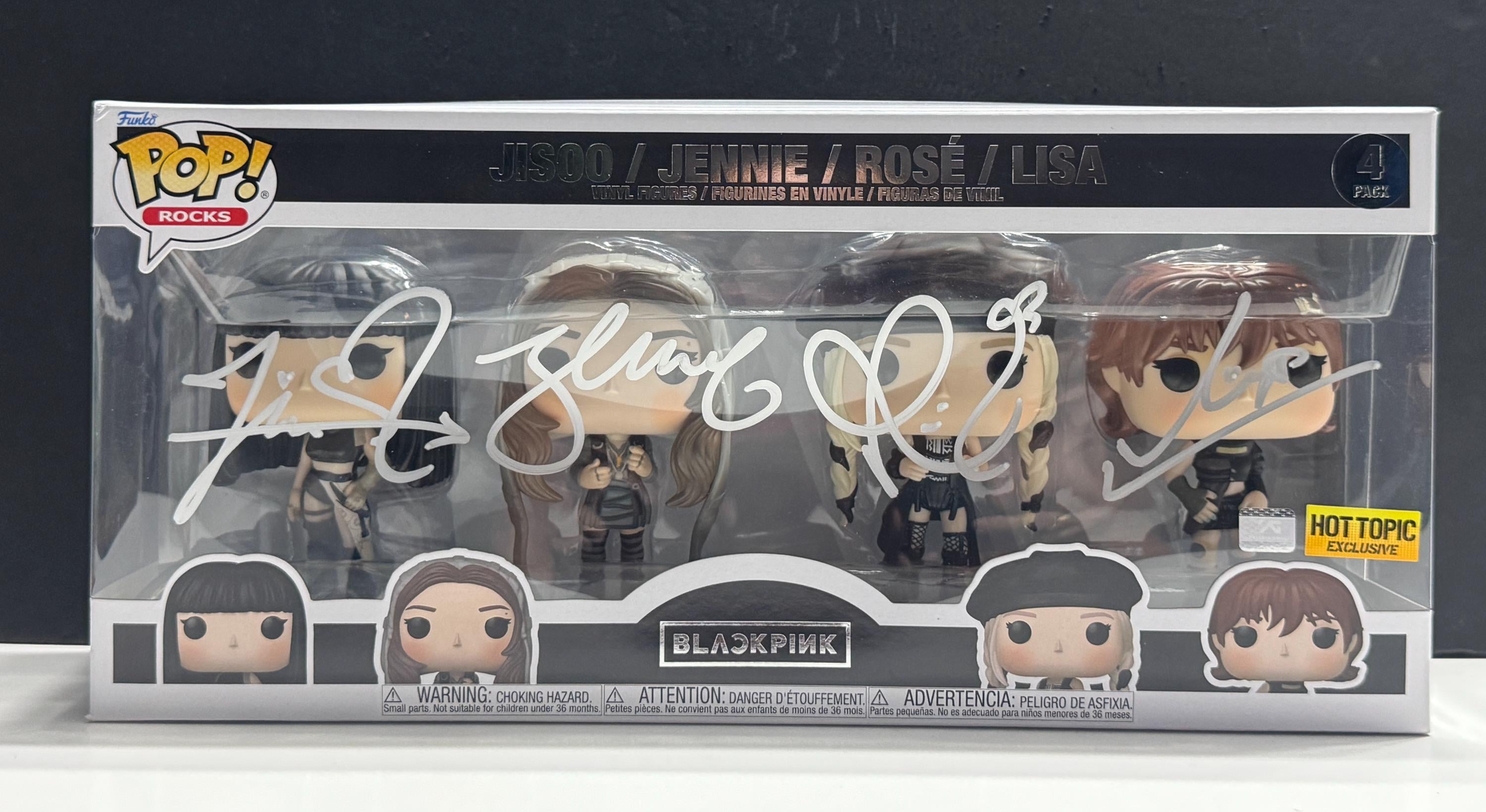 Funko Pop! BLACK PINK #4pk Signed by Jisoo,jennie,rose, & Lisa