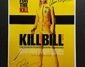 ユマ・サーマン直筆サイン入り写真 - キル・ビル、COA付き - Etsy 日本