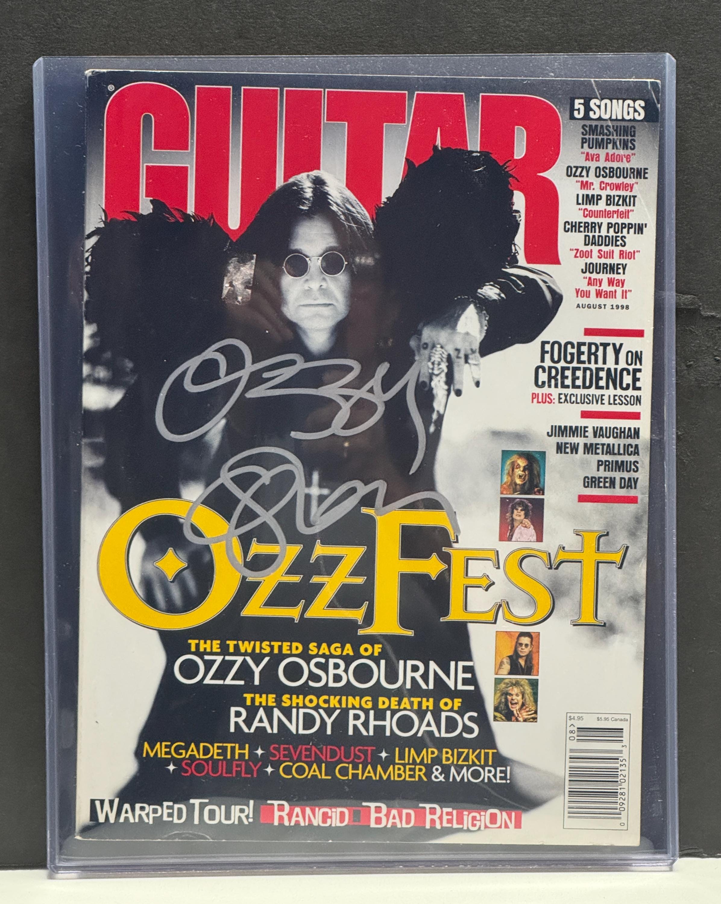 Signed ozzy osbourne memorabilia - Etsy 日本